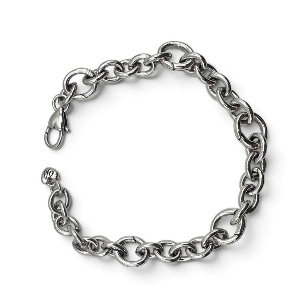 Brighton Luxe Link Charm Bracelet JF4930 Silver Plated